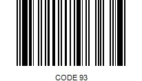 Code 93 Barcode Label